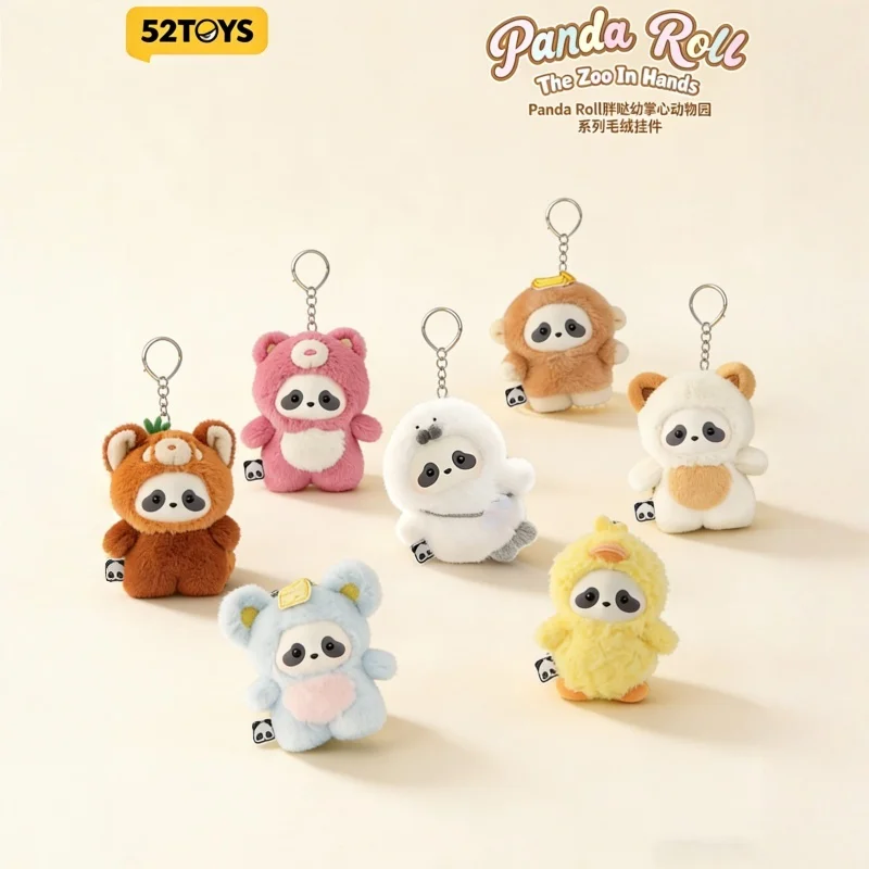 

In Stock 52toys Panda Roll Palm Zoo Plush Pendant Blind Box Cute Animal Cosplay Plush Keychain Collectible Gift For Fans
