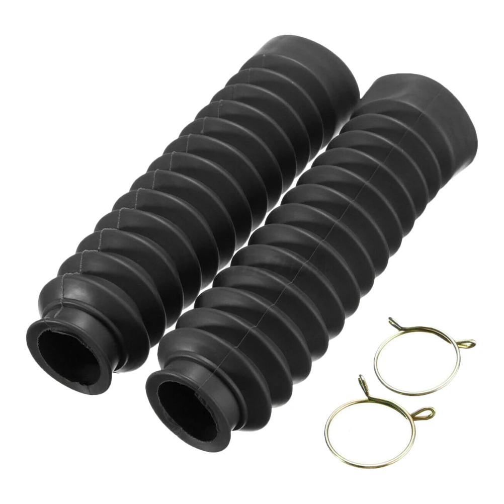 

2 Pcs Motorcycle Accessories Dust Jacket Cushion Cover Rubber Front Fork Shield