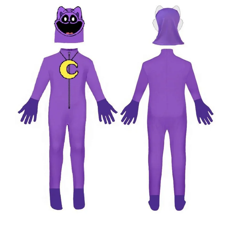 웃는 동물 고양이 코스프레 코스튬 아미날 유니콘 토끼 돼지 코끼리 곰 바디 슈트, 점프슈트 마스크, 소년 소녀 할로윈 코스튬
