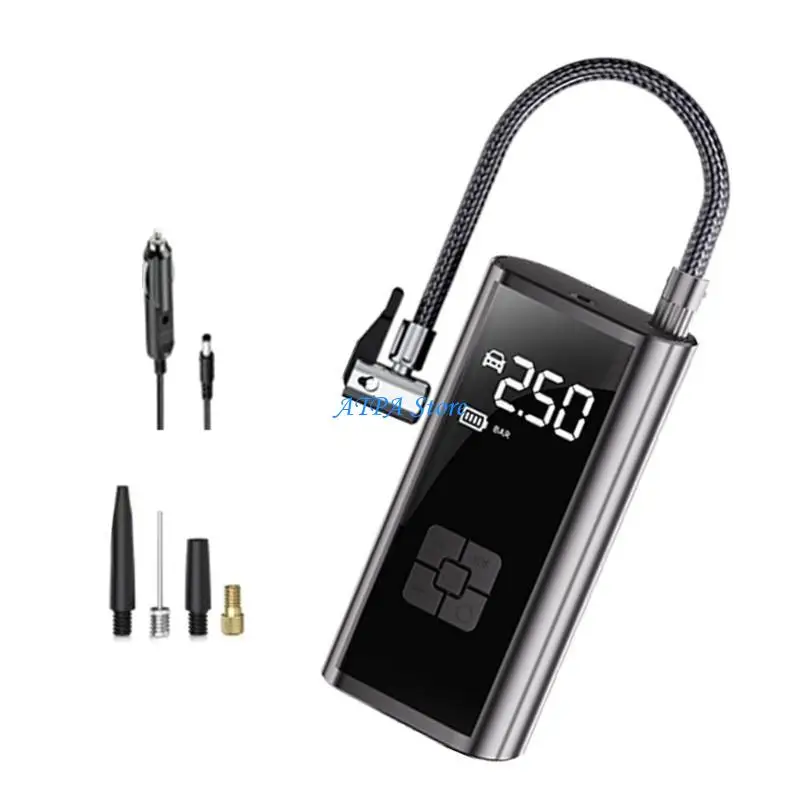 U13C ضاغط هواء يعمل بالبطارية ومنفاخ إطارات رقمي كهربائي #3