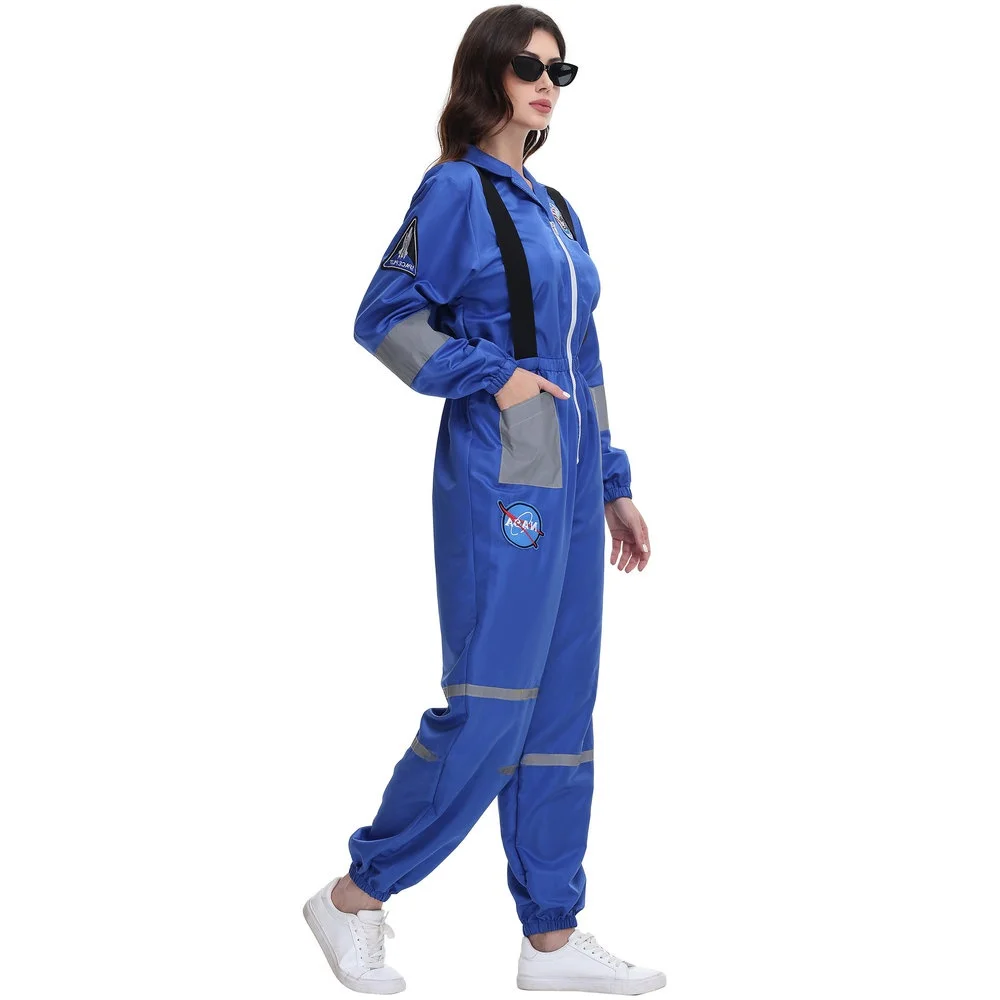 Costume spatial Costume astronaute Roleplay Performance sur scène tenue d'Halloween Rong Earth Design dames Faion menton traditionnel...