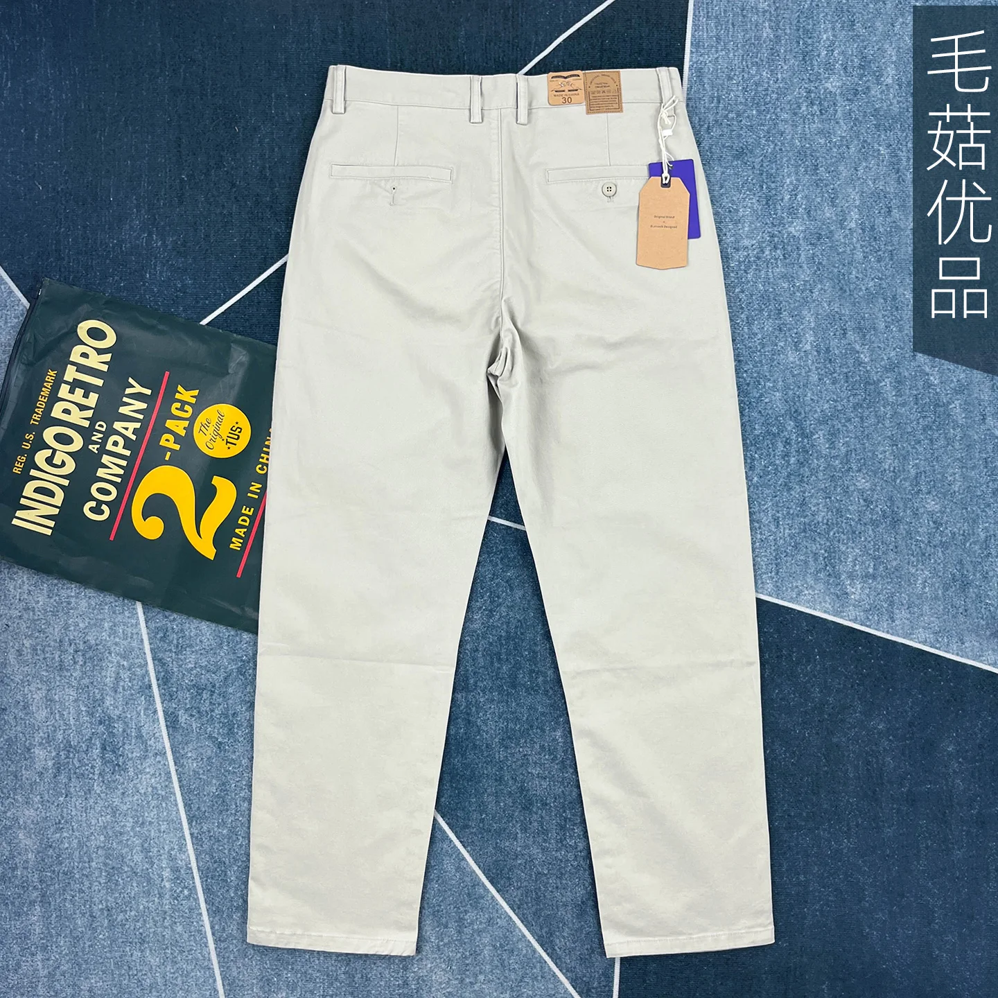 

Американские винтажные повседневные брюки из хлопка 97% для мужчин, осенние толстые прямые рабочие брюки, минималистичная эластичная офисная одежда, тяжелый вес