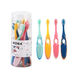 8 Pack Soft Bristled Children's Toothbrush for Ages 3-6 - Colorful Cartoon Design, Manual Oral Care Brush, Mixed Color
