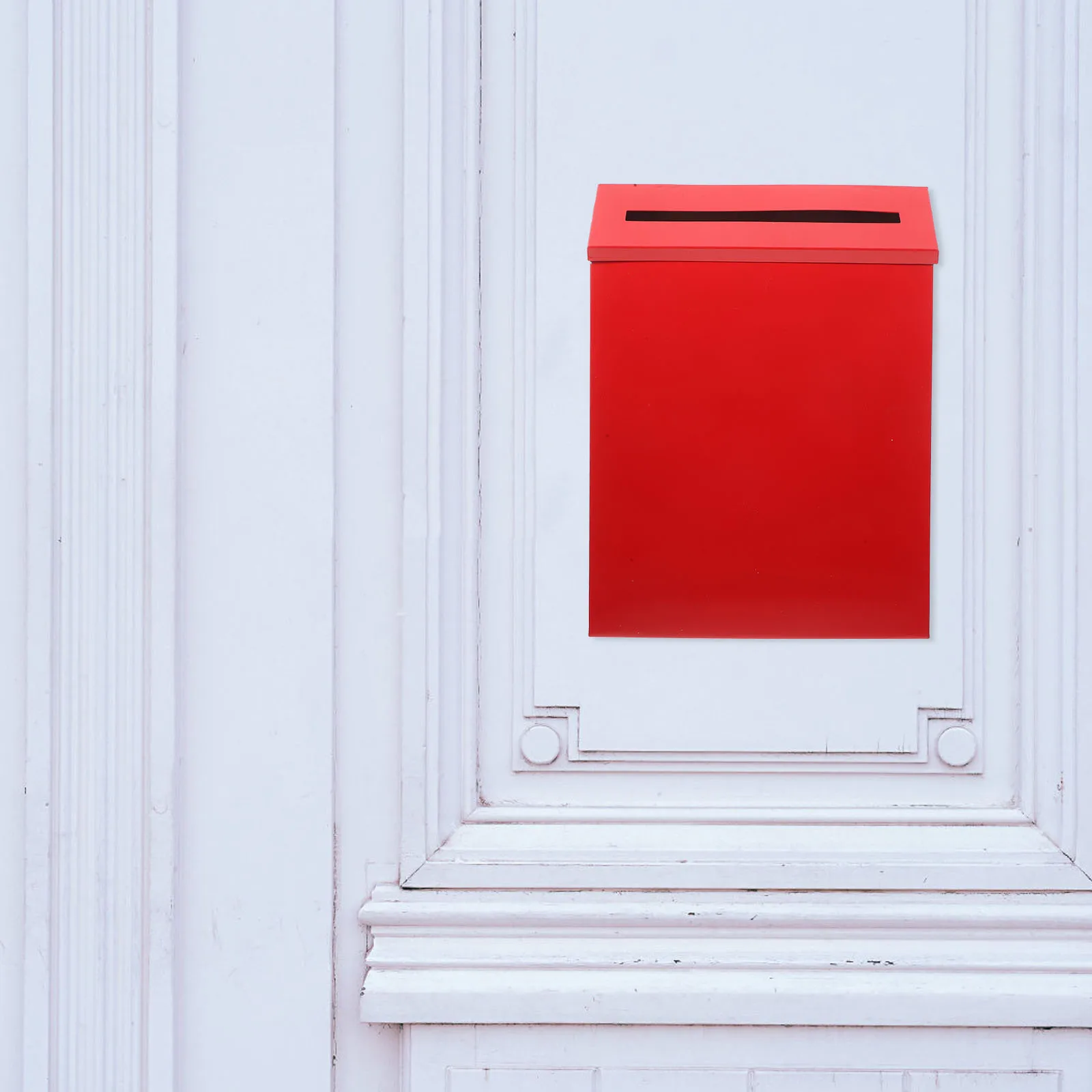 

Wall Mounted Metal Mailbox Large Capacity Vintage Design Letter Box Post Box for Home Metal Mailbox Letter Container