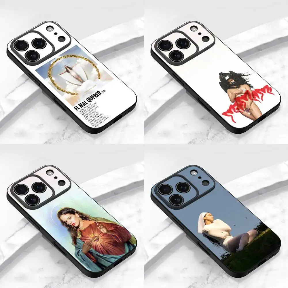 Custodia per telefono R-Rosalia Lux RR Motomami per iPhone 13,16,11,14,17,12,15,Plus,E,Air,Pro,Max,Mini Cover protettiva nera