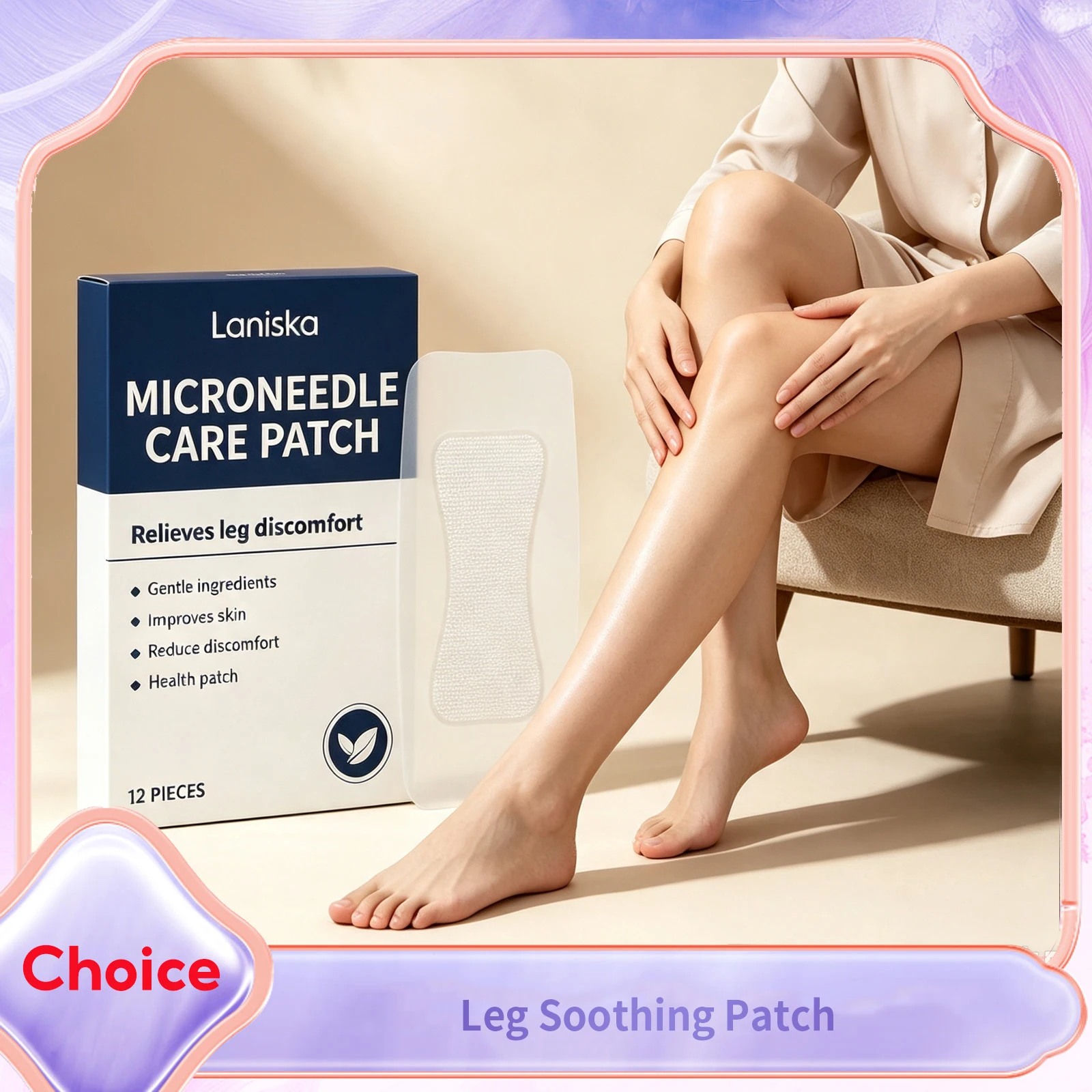Leg Care Patches Ginger Root Oil Moisturizing Skin Soothing Dry Rough Relieve Legs Discomfort Fast Absorption Body Care Patches