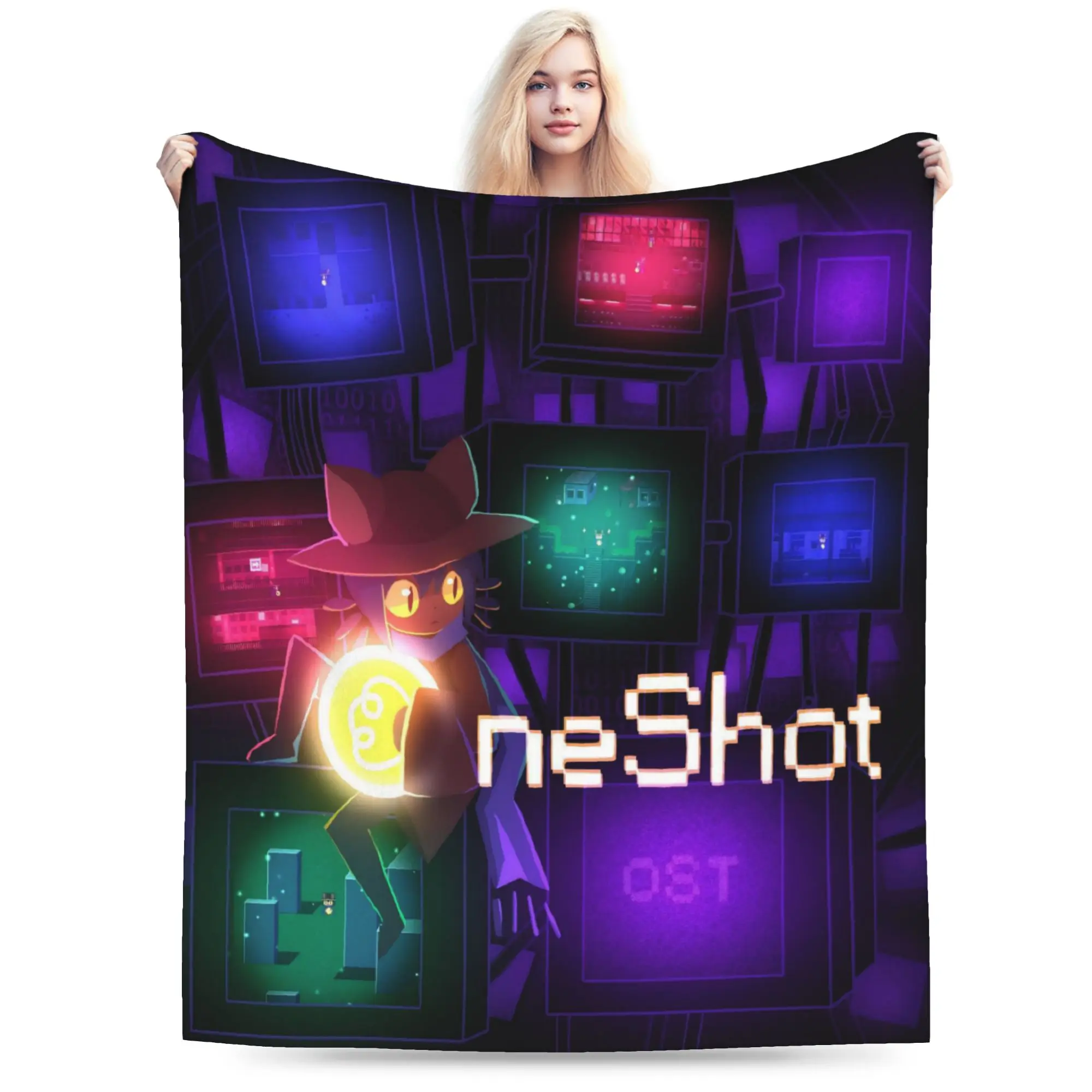 OneShots Niko Blanket Warm Cozy Fluffy  Throw Blankets for Bed 50x60 Inch Multi-size Bedding Throws