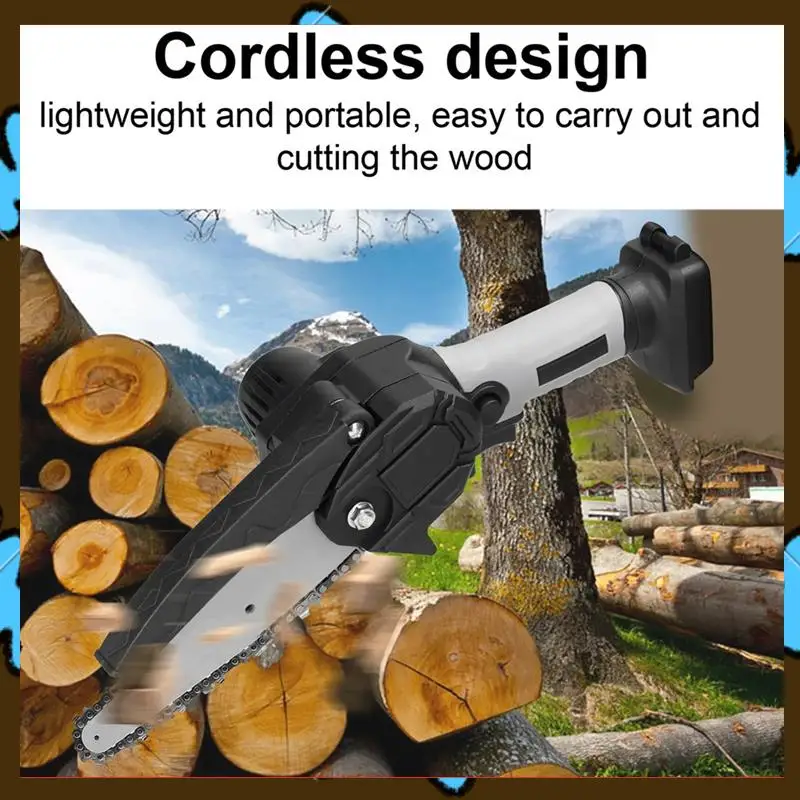 

Promotion! 6Inch Electric Pruning Saws Wood Splitting Chainsaw Brush Motor One-Handed Woodworking Tool For WORX 21V Battery