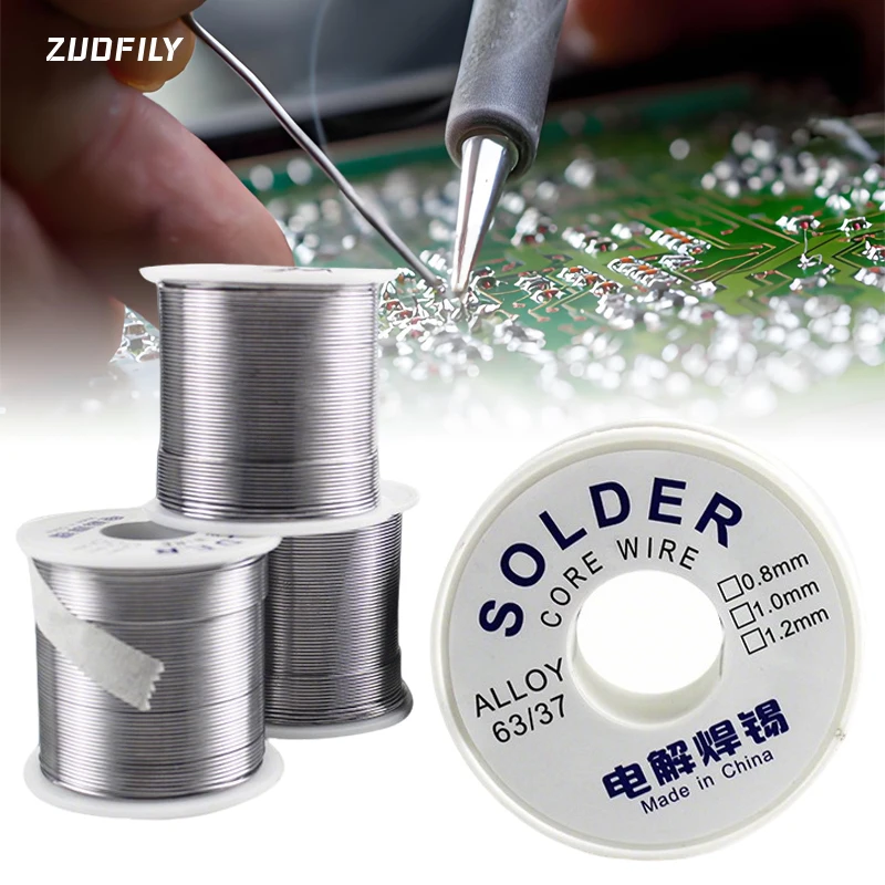 1 قطعة 0.8 مللي متر 1 مللي متر لحام القصدير سلك لحام 20 جرام 50 جرام 100 جرام منخفضة ذوبان لحام لا نظيفة عالية الجودة الصنوبري الأساسية لحام سلك لفة #1