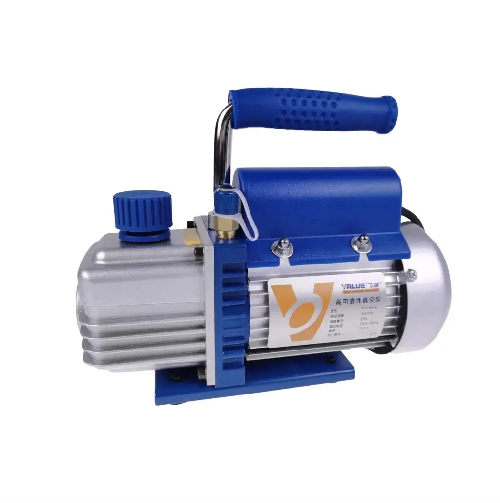

FY-1H-N High HVAC Single Stage Dual Stage Refrigeration Mini Rotary Vane Air AC Vacuum Pump Electric High Pressure 150W
