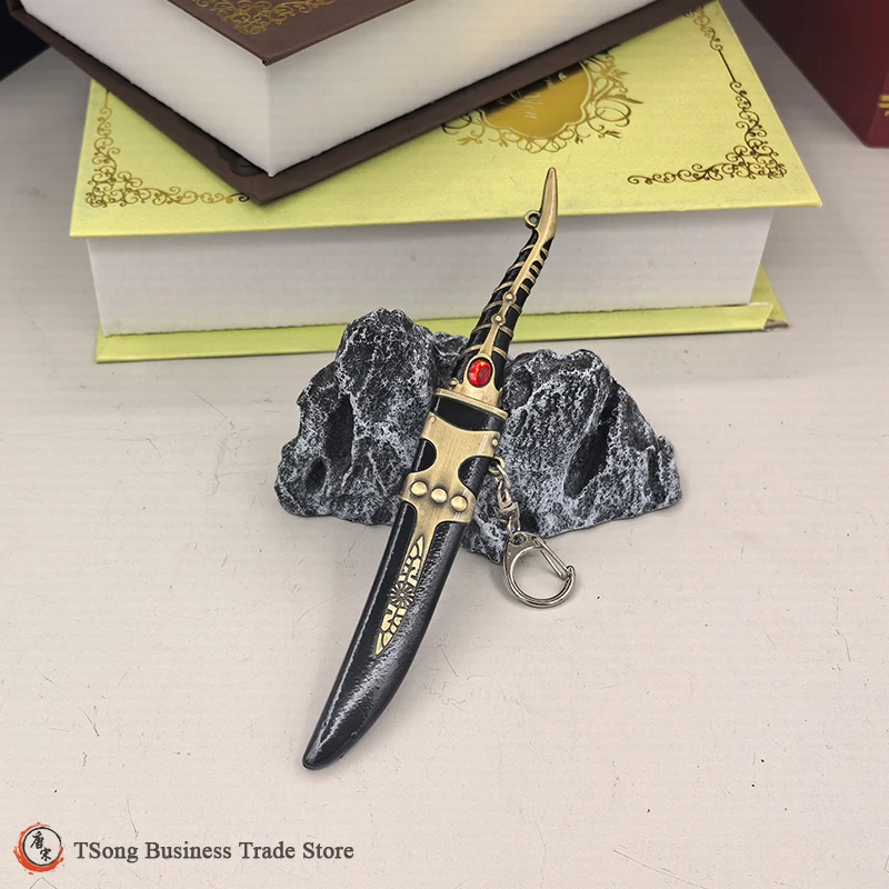 لعبة 18 سنتيمتر (7.08 بوصة) ملحقات الأفلام والتلفزيون فاليريا التنين الخناجر القرون الوسطى نسخة طبق الأصل مصغرة من الأسلحة نموذج العرش #1