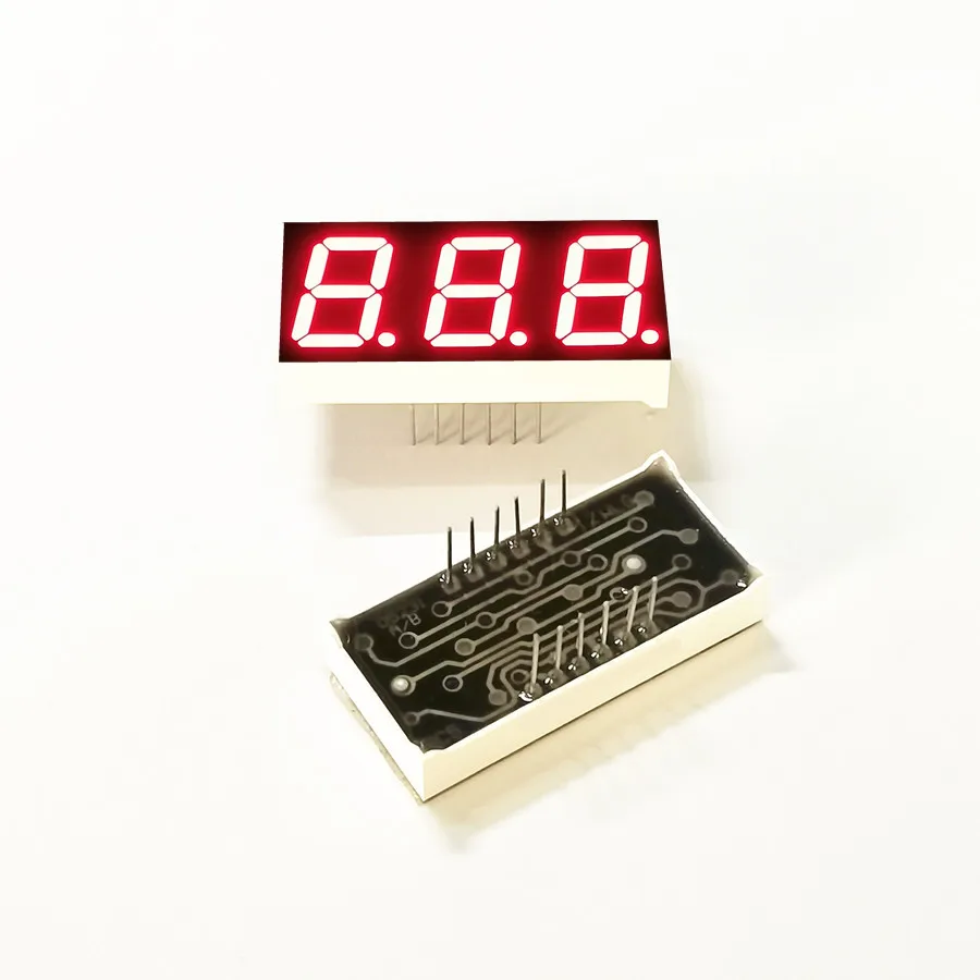 10Pcs 0.52Inch 3Bit Red Light Digital Module KYX-5231AS/BS 12Pin 38*17.5*7MM LED Digitron Anode Common Cathode Digital Tube