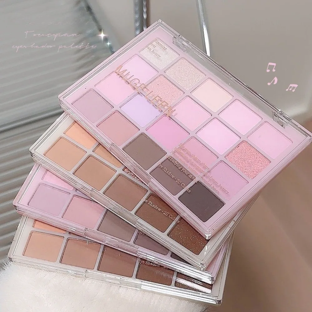 20Colors Eye Shadow Tray Cigarette Powder Rose Tray Warm and Warm and The Atmosphere Is Tender and The Powder Is Not Flying Gift