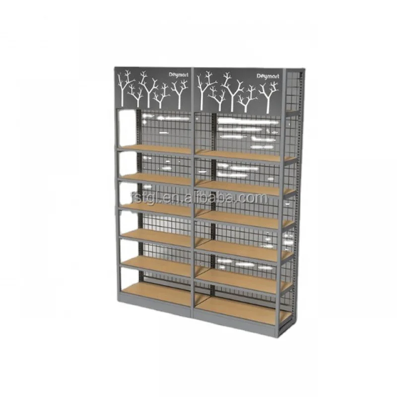 

(customized)factory supermarket equipments steel display stacking shelves system shop rack