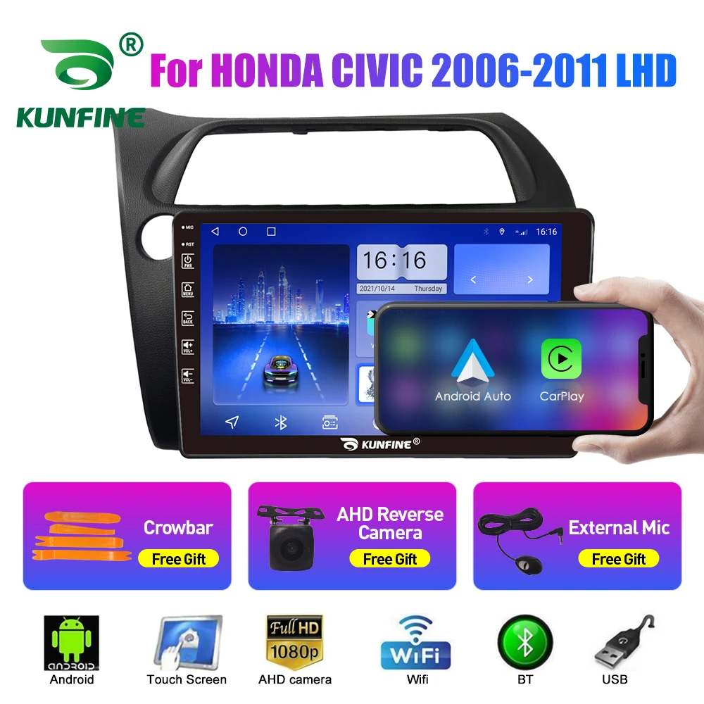 

Car Radio For HONDA CIVIC 2006-2011 2Din Android Stereo DVD GPS Navigation Video Player Multimedia Carplay Android Auto BT WIFI