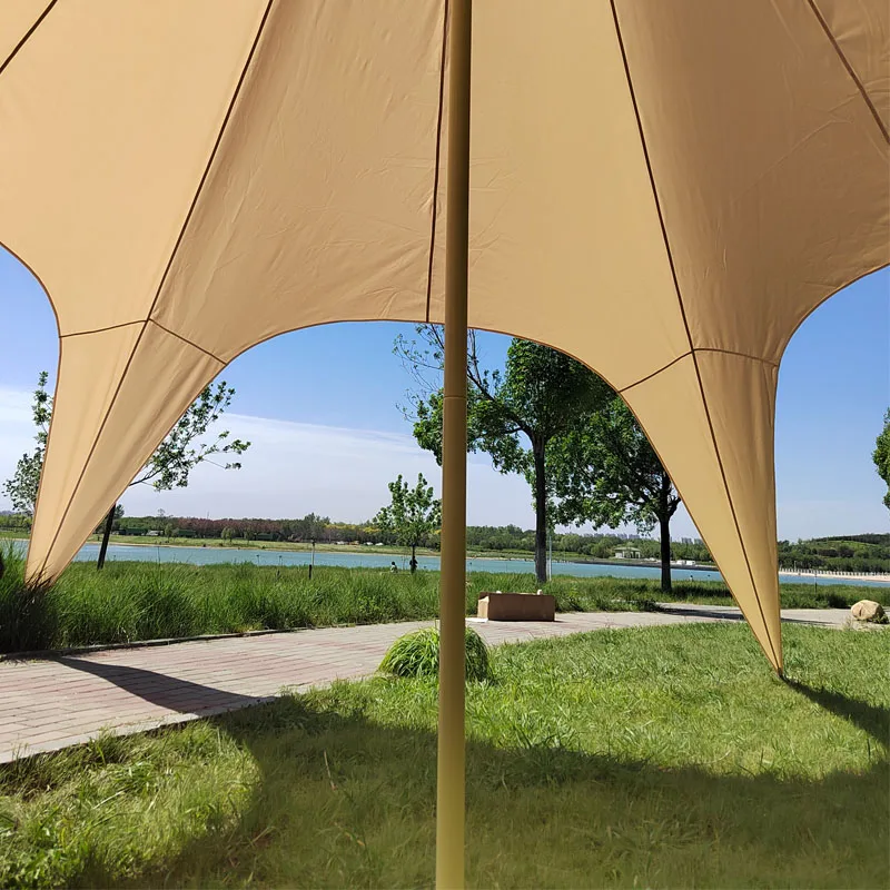 10x10m Outdoor Camping Waterproof Durable UV-Resistant Canopy Star Wedding Garden Picnic Tarp Tent for Beach