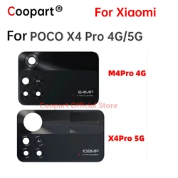 Coopart New Back Rear Camera Lens glass replacement for Xiaomi Poco M4 X4 Pro 4G 5G Camera Glass Parts