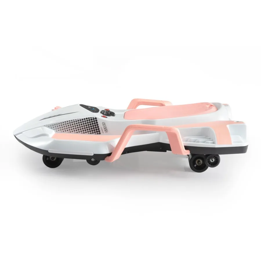 Carro de Corrida Elétrico com Música e Luzes Rosa