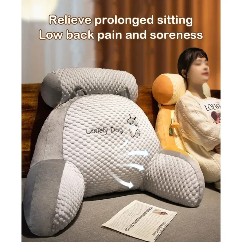 

Мягкая подушка для изголовья кровати, большая спинка, диванная подушка, съемная поддержка талии для беременных, кормящих, комфорта чтения