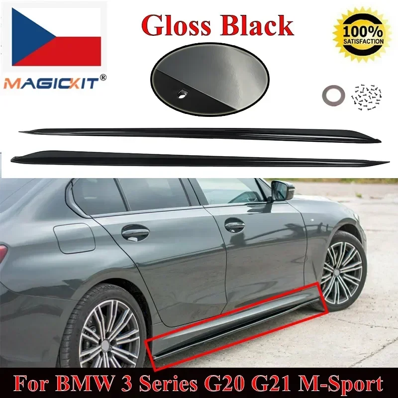 MagicKit For 2019-2020 BMW 3-Series G20 M340i M Performance Side Skirts 2PCS Body Kit