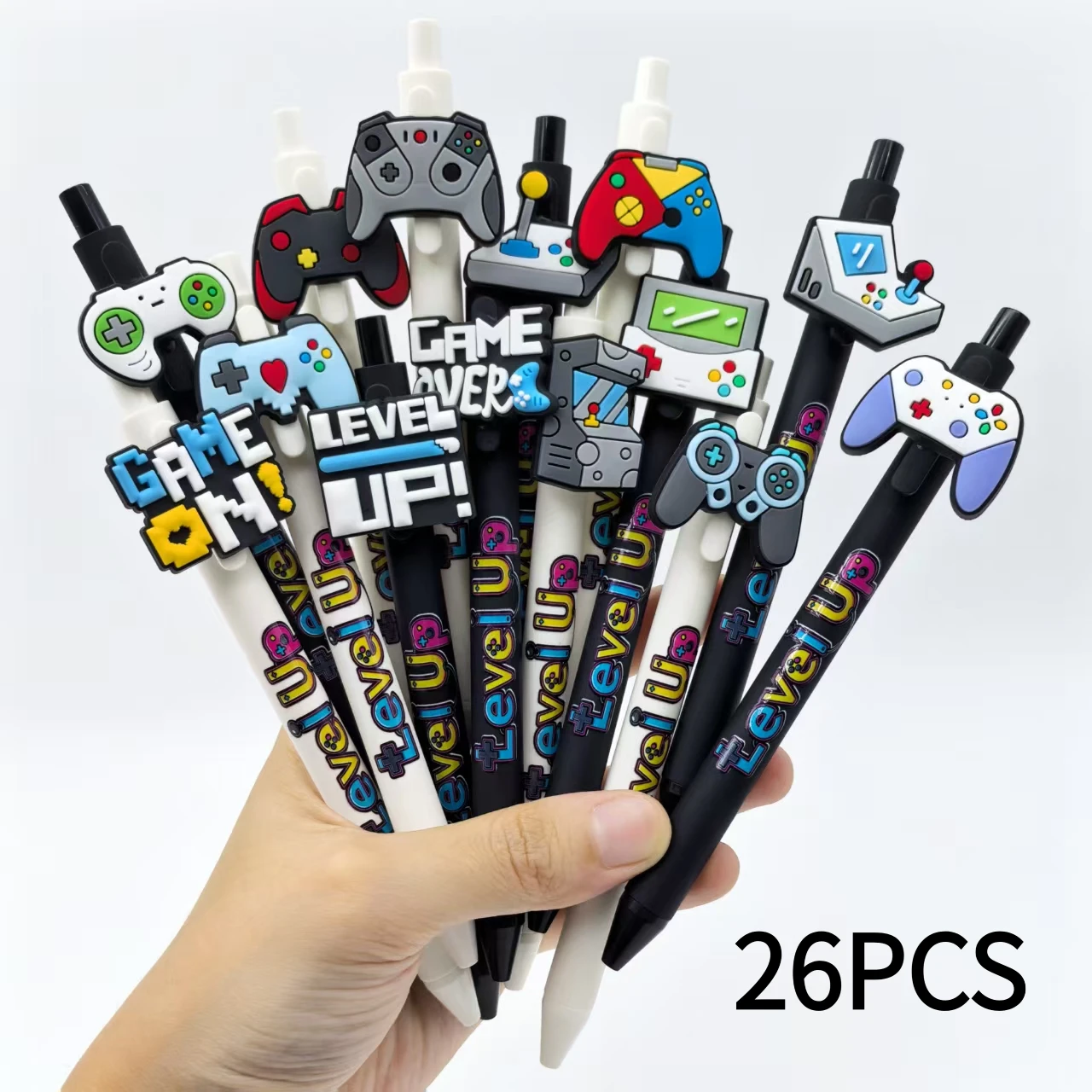 

26 штук шариковых ручек с рисунком игрового контроллера — специально разработанные ручки для технических фанатов и геймеров в качестве подарков