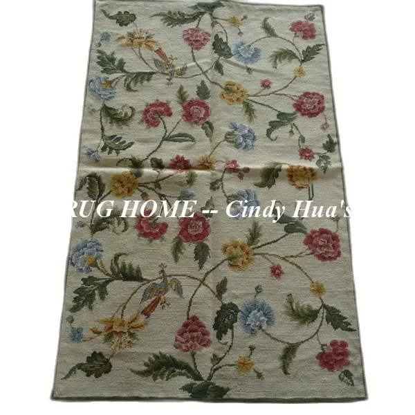 Free shipping 2.5'x4' small carpets, woolen needlepoint rugs stunning floral design  very good quality and competitive prices