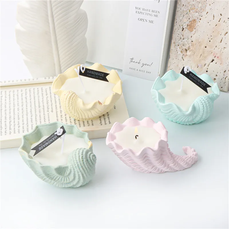 

Conch Shells Silicone Candle Mold for DIY Aromatherapy Candle Plaster Ornaments Soap Epoxy Resin Mould Handicrafts Making Tool