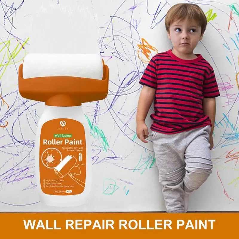 Imagem -02 - Portátil Touch up Paint Roller Wall Repair Brush Household Banheiro Cozinha Sala de Estar wc Quarto