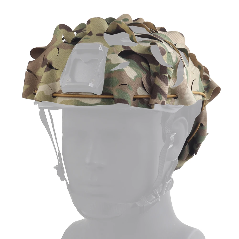 Tacticl 3D Laser Cut Helmet Cover Leaf Shape  camo High Quality Wear-resistant Paratrooper Hunting Airsoft Fast Helmet Cloth