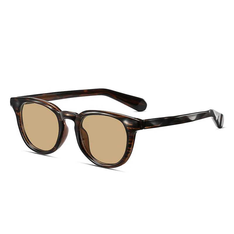 OKH Fashion Wave Temple Polarized Sunglasses Acetate Insert Pin UV400 Shades Eyewear for Men Women Outdoor Casual Daily Use