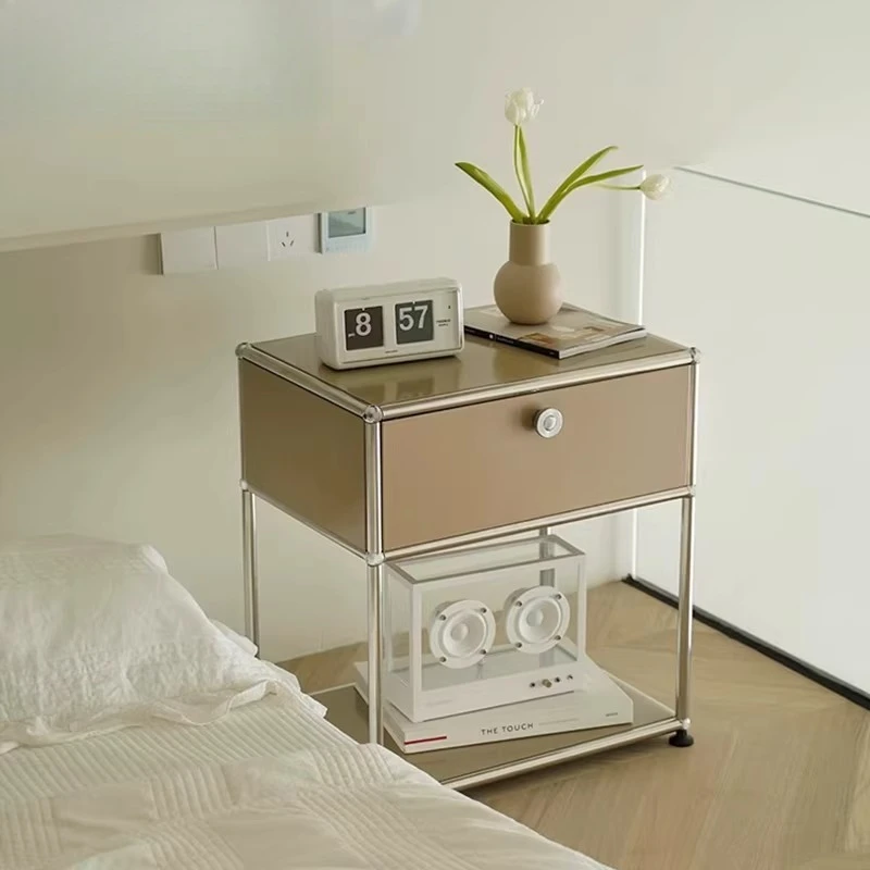 Armarios Librero, mesita de noche móvil, almacenamiento para dormitorio, organizador de cajones de lujo, mesita de noche moderna, muebles para el hogar