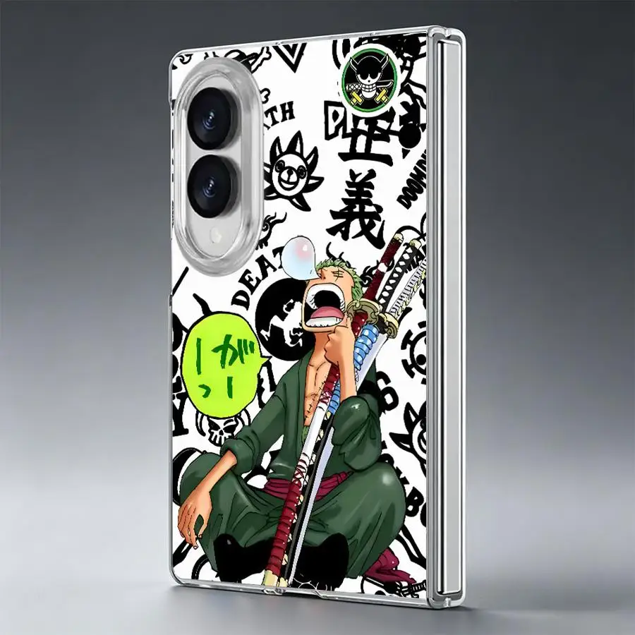 Phone Cover Case for Samsung Galaxy Z Fold 8 Ultra ZFold4 Z Fold 7 6 5 4 3 ZFold3 ZFold6 ZFold7 ZFold5 One Pieces Zoro Luffy