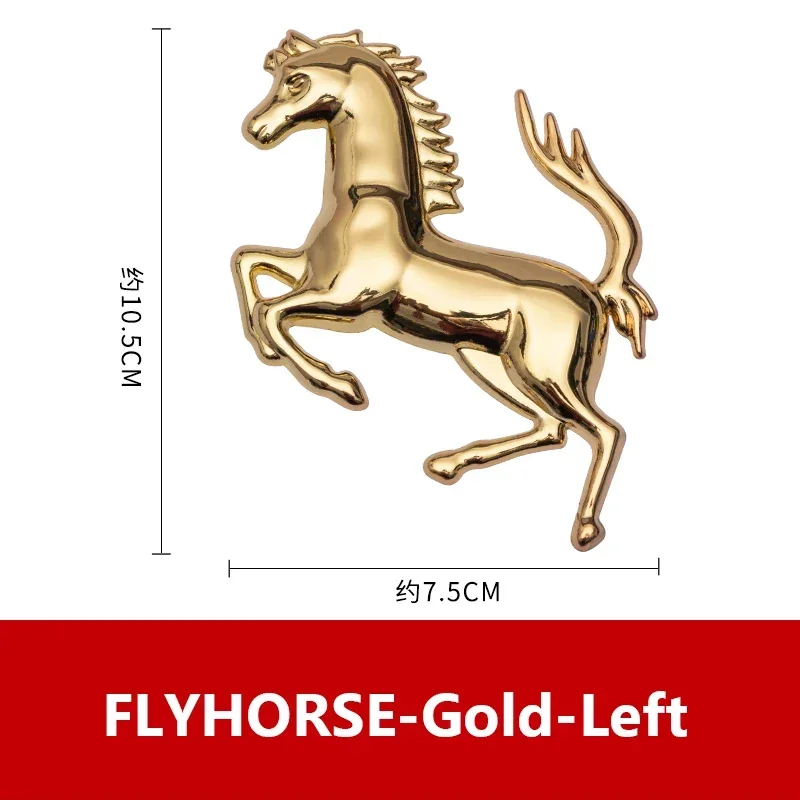 Universal Metal Stainless Animal Car Accessories Badge Fight Bull Fly Horse for Lamborghini Ferrari Emblem 3D Sticker Decoration