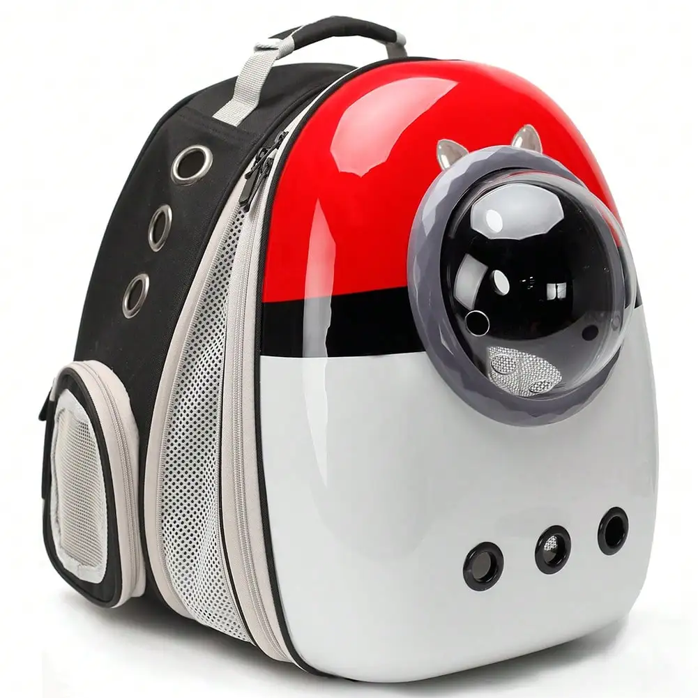 

Рюкзак-переноска для кошек с передним расширением, вмещает до 20 фунтов, жесткий корпус, с окном-пузырьком, расширяемый рюкзак-переноска для крупных и полных кошек.