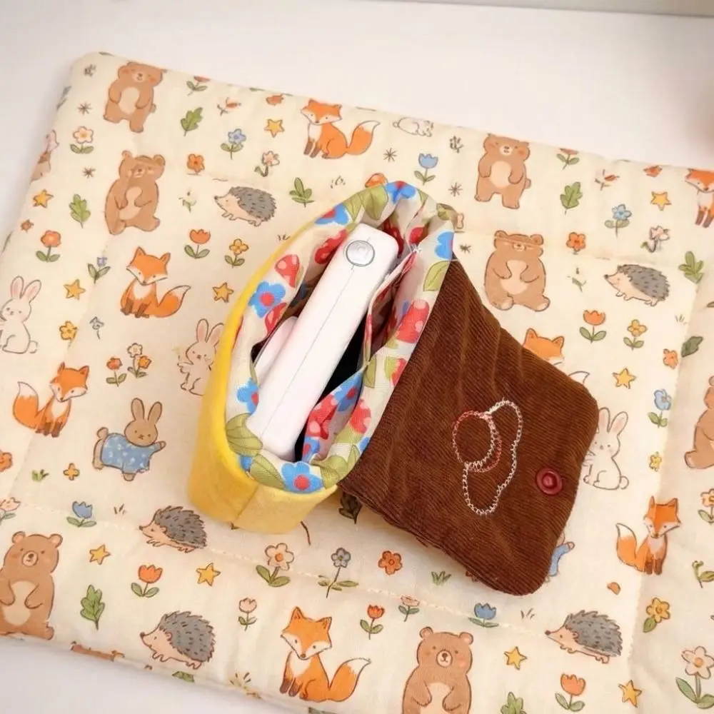 INS Fluffy Texture Pudding Coin Purse Portable Original Japanese CCD Cameras Bag Headphone Bag Card Holder Carry-on Use
