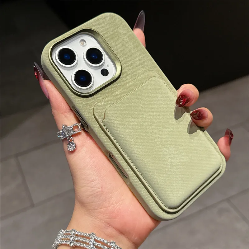 

Фланелевый кожаный чехол-кошелек премиум-класса для iPhone 12, 13, 14, 15, 16 Pro Max 16 Plus, 2 в 1, магнитный съемный противоударный чехол