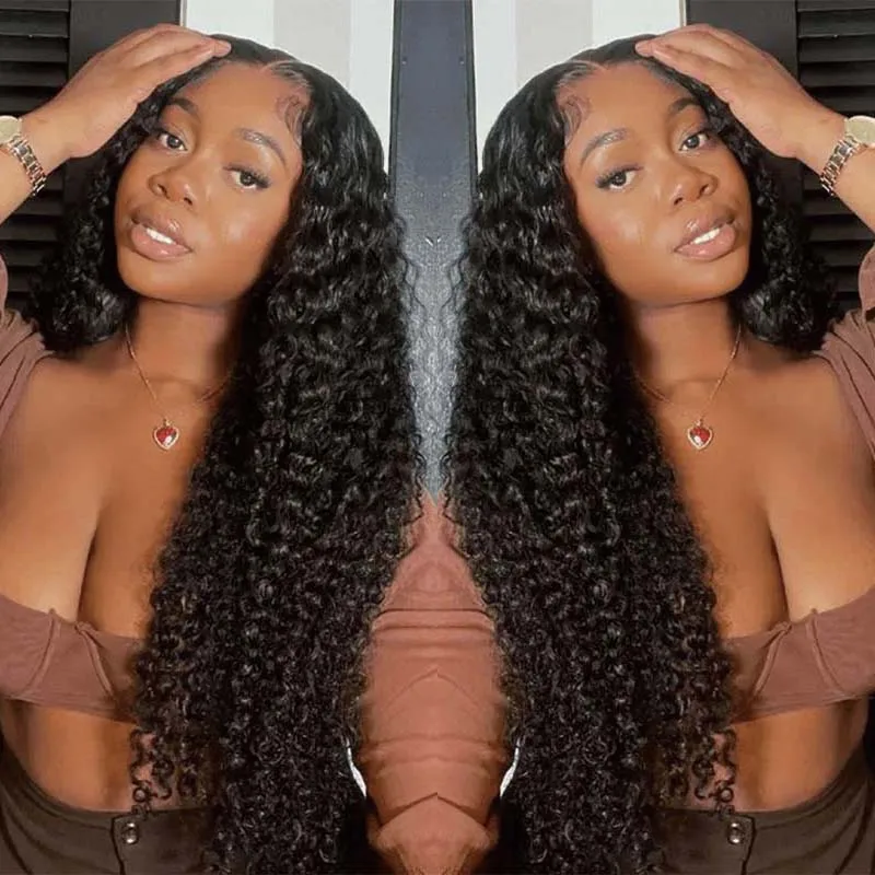 

Kinky Curly 13X4 HD Lace Wigs 100% Brazilian Remy Human Hair Lace Front Wig 5x5 Lace Closure 13x6 HD Lace Frontal Curly Wigs