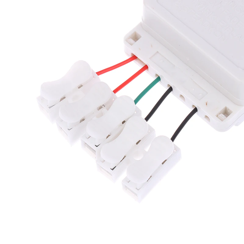 LED String Dimmer EK-04 2/4-Way 8 Function Knob/Solder-Free Type Push Button Type Light Adjustment Controller