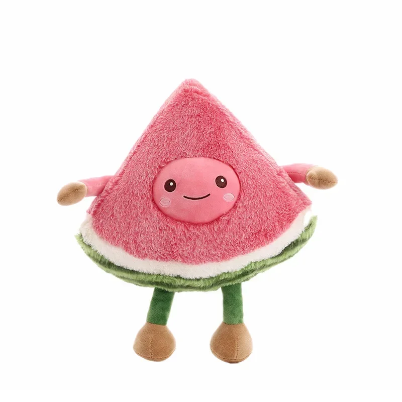 Cute Pink Watermelon Pineapple Apple fruit food Anti-stress soft creative pillow cushion plush doll girl hobby Children toy gift