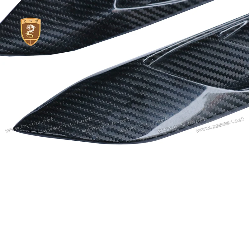 2Pcs Car Side Air Vents For Benz GT63s GT53 GT50 GT43 T Style Real Carbon Fiber Fender Mudguard Vents Auto Trim Cover