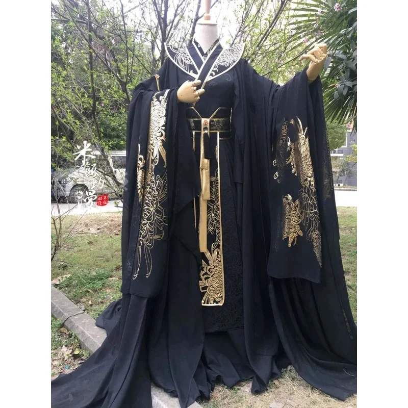 Sha Po Chang Chang Geng black gold Chinese Hanfu er ha Mo ran Halloween cosplay costume new arrival costumes for men