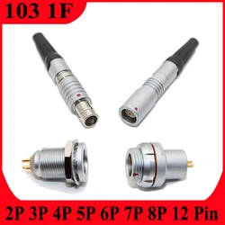 Compatible Fischer 103 M14 1F 2 3 4 5 7 8 12 Pin Male Plug Female Socket Half-moon Positioning Pin Mobile And Fixed Connector