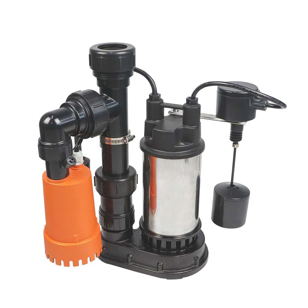 Battery Operated Submersible Pump Compact Primary and Backup  System