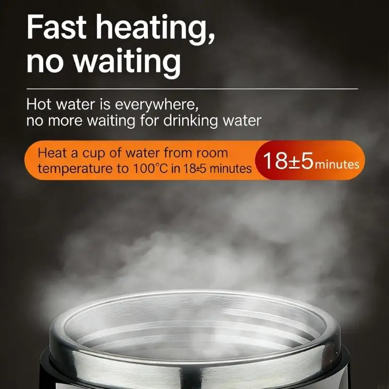 Advanced Car Kettle With Exact Temperature Setting And Vacuum Insulation Perfect For Road Trips R6FB