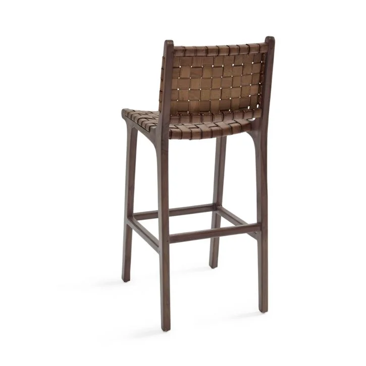 #Italian Minimalist Creative Simple Style Design Wooden Frame Popular Small-Sized Stool Hotel Bar Furniture Living Room Apartmen