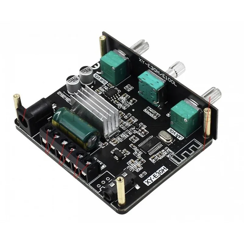 2.1 Channel 2*15W+30W Bluetooth Power Subwoofer Amplifier Board  HiFi Class D Home Theater Audio Stereo Equalizer AUX Amp