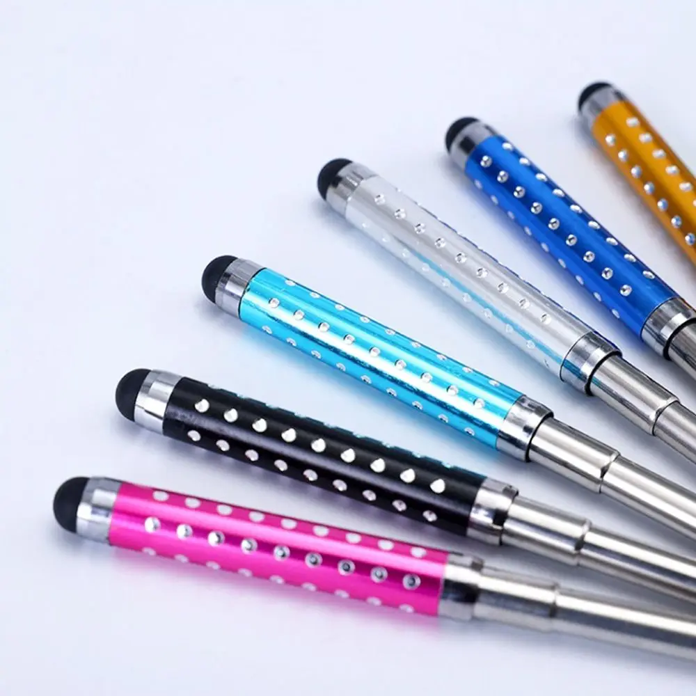 Mini High Precision Touch Screen Pen Electronics Retractable Capacitive Pen Multi-function Multicolor Stylus Pencil