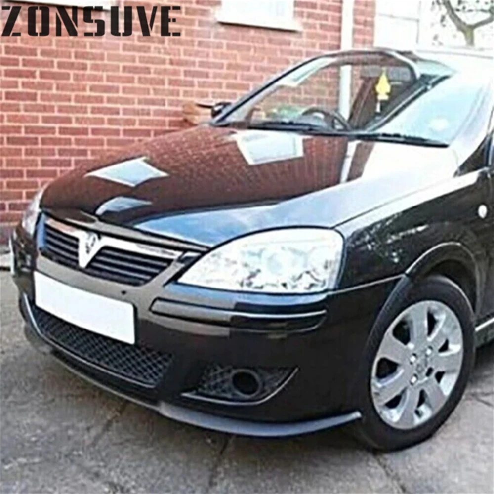 

Для Opel Corsa C передний сплиттер, бампер, спойлер, комплект кузова, аксессуары, 3 шт.