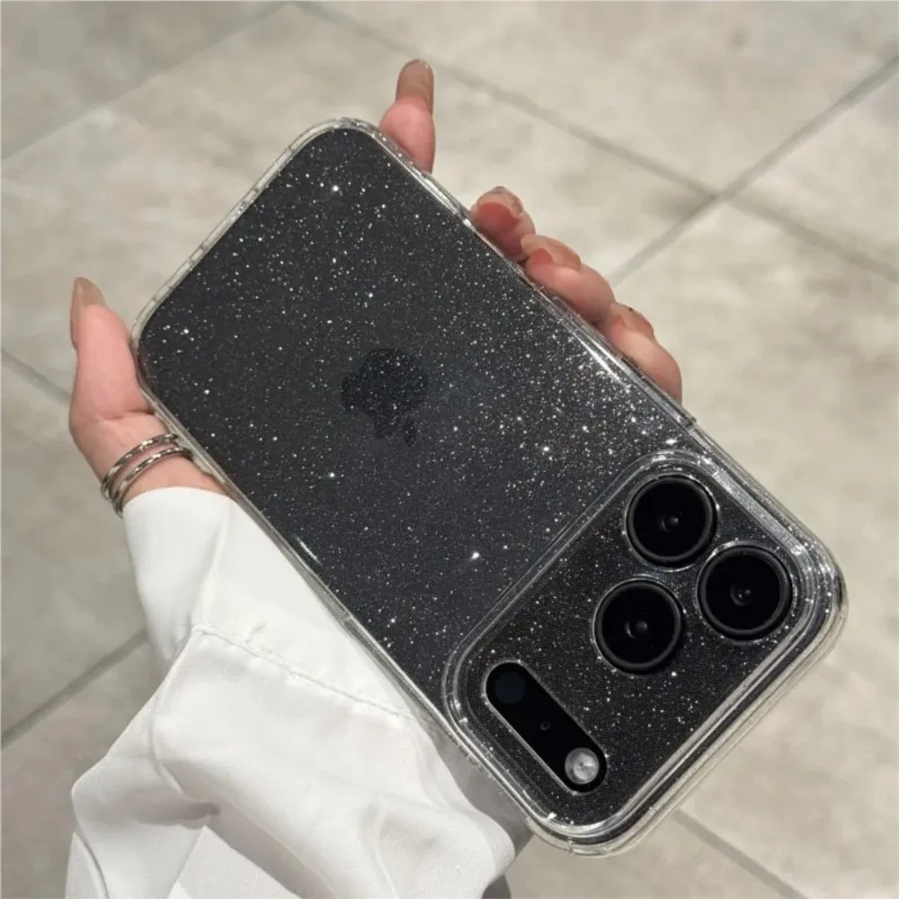 Modische Glitzer-Silikon-Handyhülle für iPhone 17 16 15 14 13 18 Pro Max Plus 18Pro 17Air Transparente Weiche TPU-Hülle – Detail 5