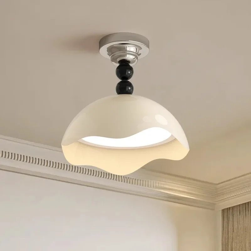 Bedroom light eggshell medieval ceiling light girl wind ins advanced sense master bedroom room light